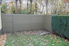 Natural gravel boards used to create a maintenance FREE panel